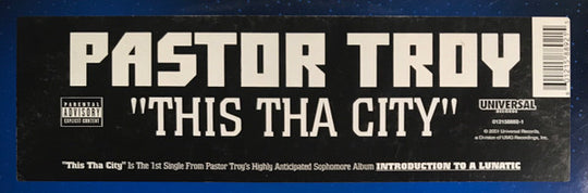 Pastor Troy "This Tha City" (12" Single)-Vinyl Records-UnDigable Digs
