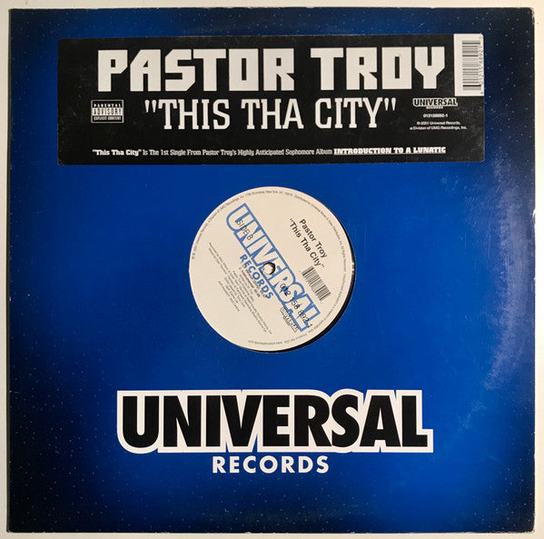 Pastor Troy "This Tha City" (12" Single)-Vinyl Records-UnDigable Digs