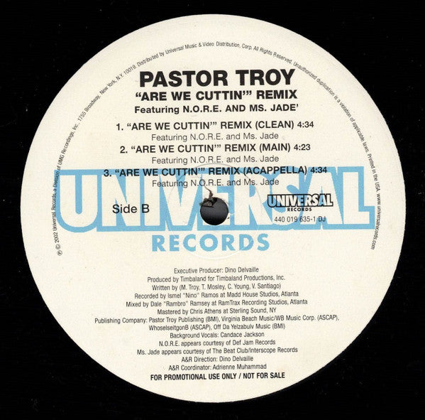 Pastor Troy "You Can't Pimp Me" (12" Single)-Vinyl Records-UnDigable Digs