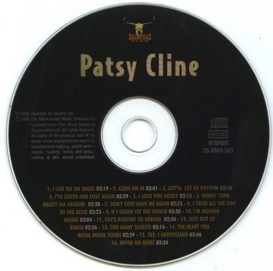 Patsy Cline "I Can See An Angel" (CD)-CDs-UnDigable Digs