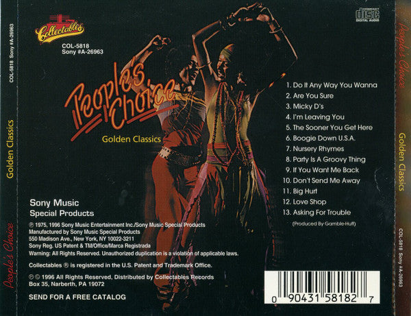 People's Choice "Golden Classics" (CD)-CDs-UnDigable Digs