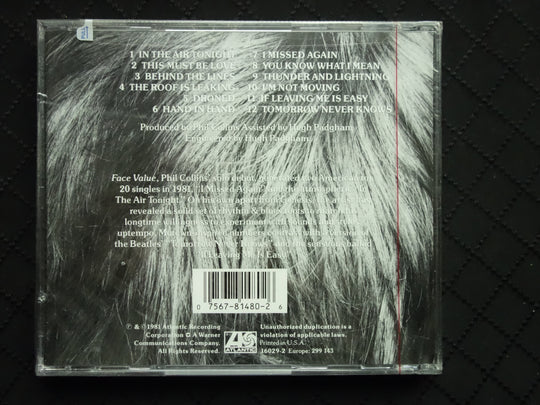 Phil Collins "Face Value" (CD)-CDs-UnDigable Digs