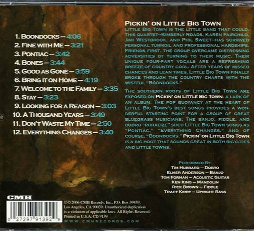 Pickin' On Little Big Town- The Bluegrass Tribute (CD)-CDs-UnDigable Digs