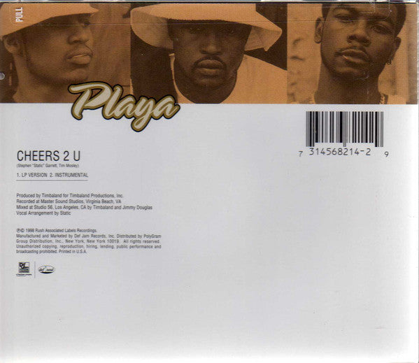Playa "Cheers 2 U" (CD Single)-CDs-UnDigable Digs