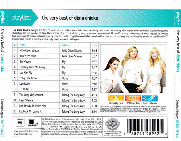 Playlist: The Very Best Of Dixie Chicks (CD)-CDs-UnDigable Digs