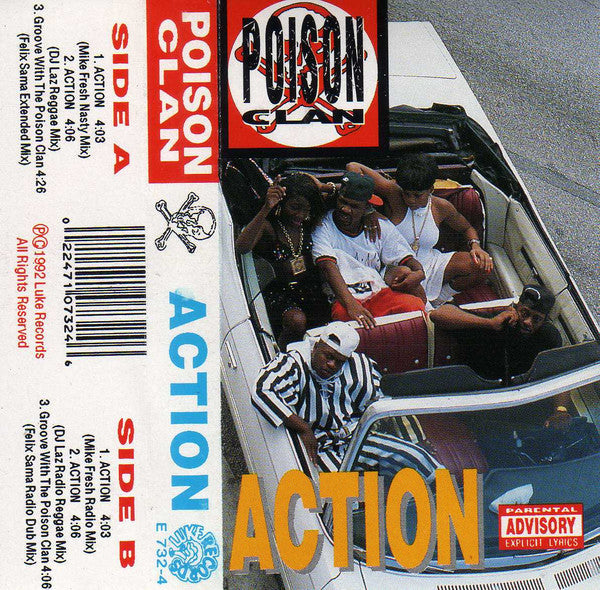 Poison Clan "Action" (Single)-Cassette Tapes-UnDigable Digs