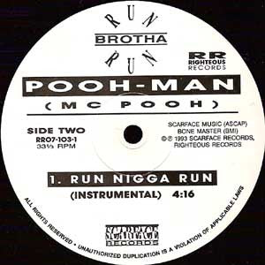 Pooh-Man "Run Brotha Run" (12" Maxi-Single)-Vinyl Records-UnDigable Digs