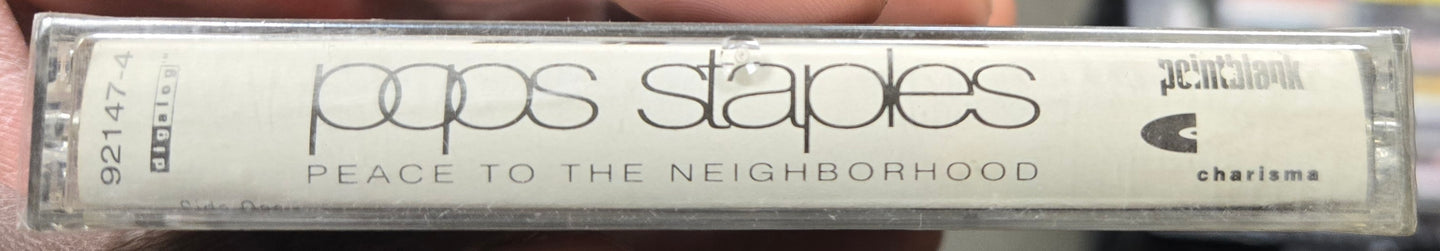Pops Staples "Peace To The Neighborhood"-Cassette Tapes-UnDigable Digs