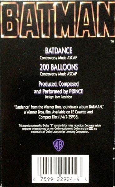 Prince "Batdance" (Single)-Cassette Tapes-UnDigable Digs
