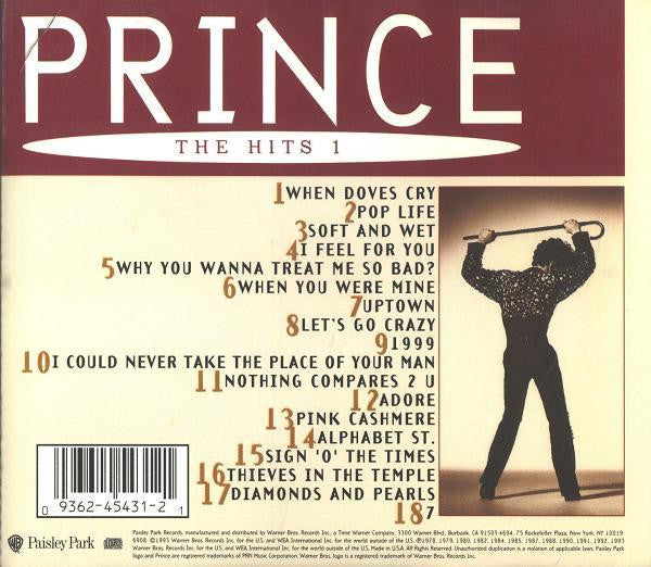 Prince "The Hits 1" (CD)-CDs-UnDigable Digs