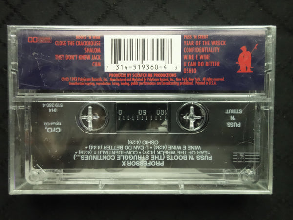 Professor X "Puss 'N Boots (The Struggle Continues...)"-Cassette Tapes-UnDigable Digs