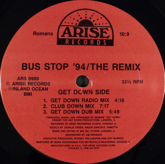 Project 122 ‎"Bus Stop ' 94 / The Remix" (12" Single)-Vinyl Records-UnDigable Digs