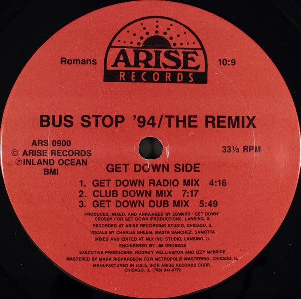 Project 122 ‎"Bus Stop ' 94 / The Remix" (12" Single)-Vinyl Records-UnDigable Digs
