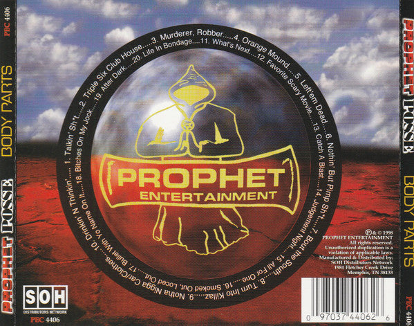 Prophet Posse ‎"Body Parts" (CD) (RE)-CDs-UnDigable Digs