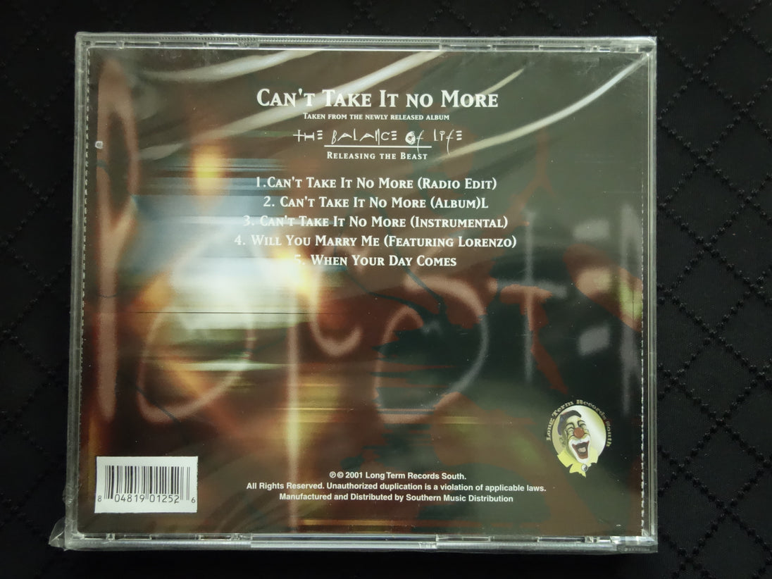 Psycster "Can't Take It No More / Will You Mary Me" (CD Maxi-Single)-CDs-UnDigable Digs