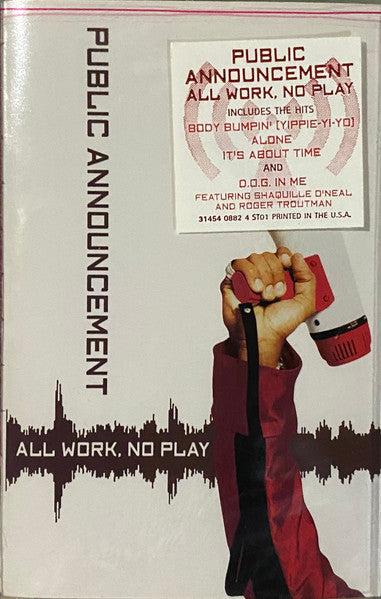 Public Announcement "All Work, No Play"-Cassette Tapes-UnDigable Digs