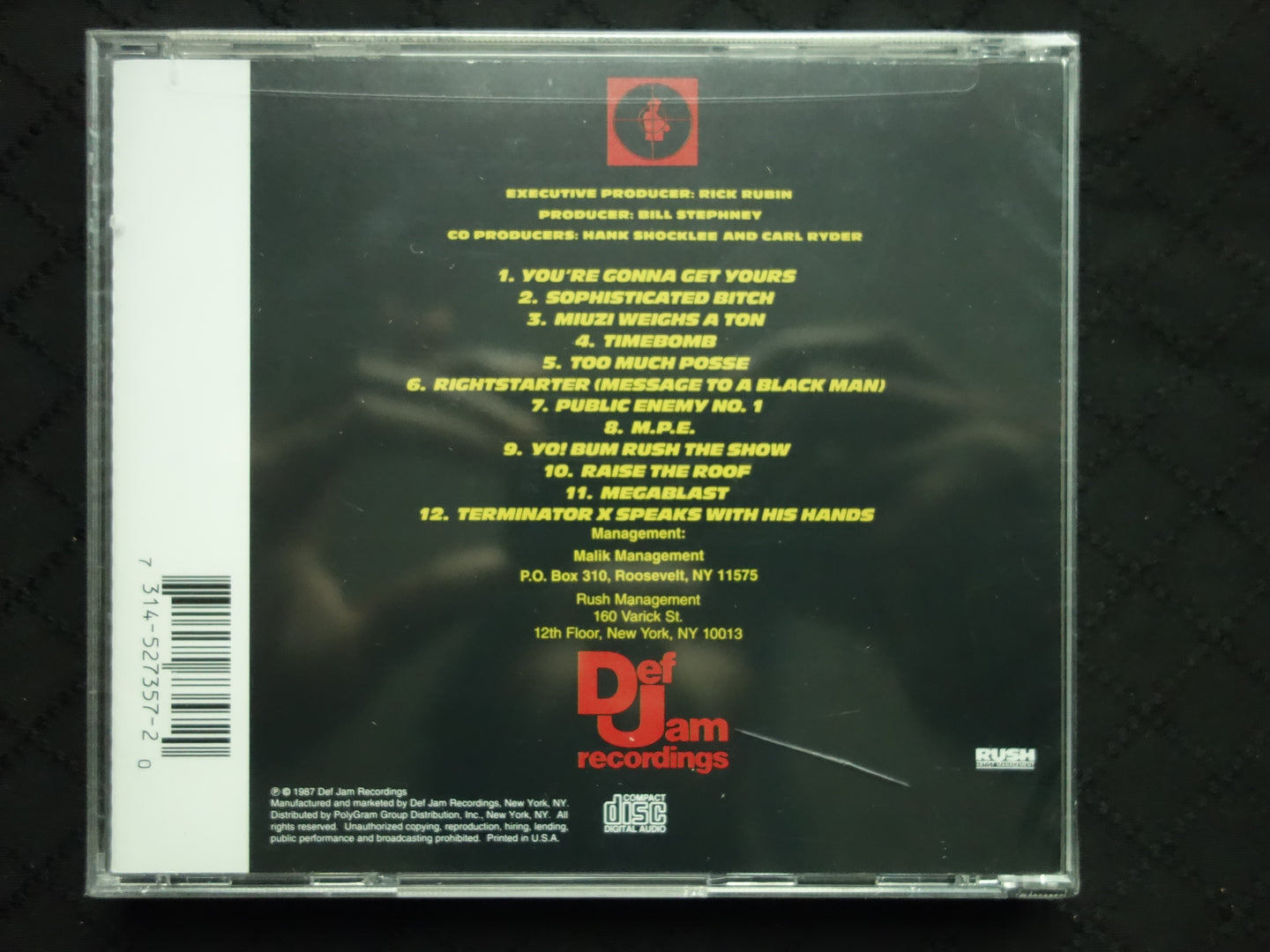 Public Enemy ‎"Yo! Bum Rush The Show" (CD)-CDs-UnDigable Digs
