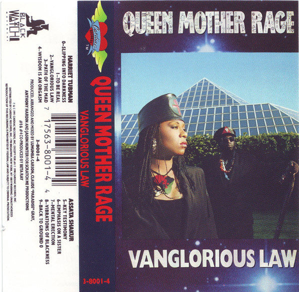 Queen Mother Rage "Vanglorious Law"-Cassette Tapes-UnDigable Digs