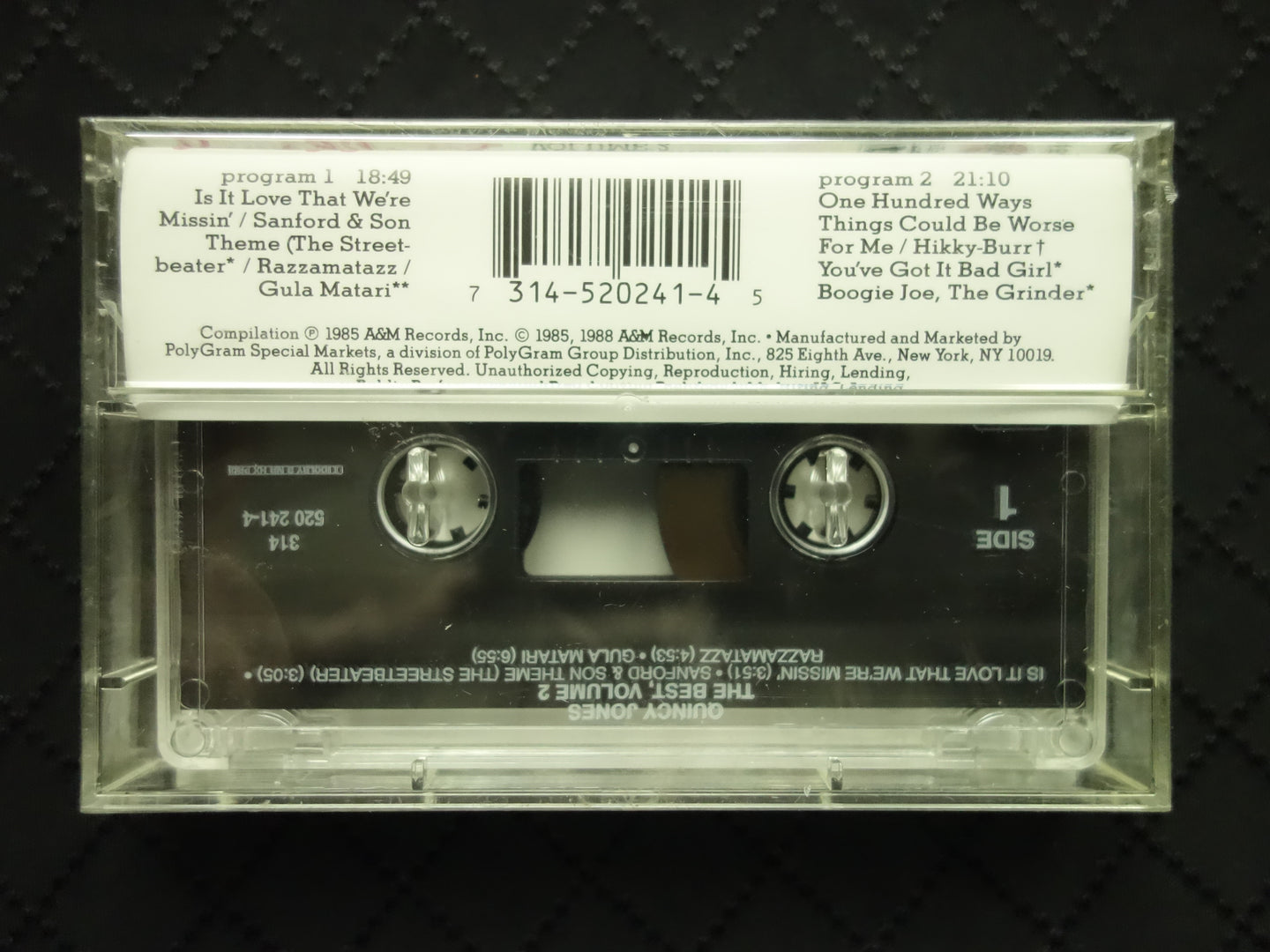 Quincy Jones "The Best Of Quincy Jones, Volume 2"-Cassette Tapes-UnDigable Digs