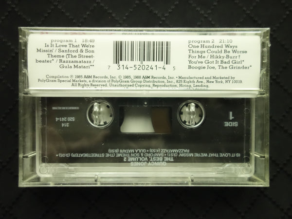 Quincy Jones "The Best Of Quincy Jones, Volume 2"-Cassette Tapes-UnDigable Digs