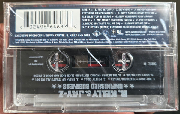 R. Kelly & Jay-Z "Unfinished Business"-Cassette Tapes-UnDigable Digs