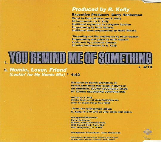R. Kelly "You Remind Me Of Something" (CD Single)-CDs-UnDigable Digs