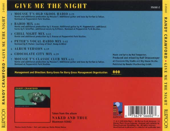 Randy Crawford "Give Me The Night" (CD Maxi-Single)-CDs-UnDigable Digs