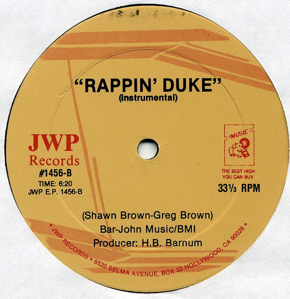 Rappin' Duke "Rappin' Duke" (12" Single)-Vinyl Records-UnDigable Digs