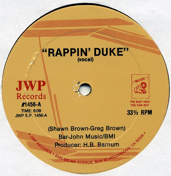 Rappin' Duke "Rappin' Duke" (12" Single)-Vinyl Records-UnDigable Digs