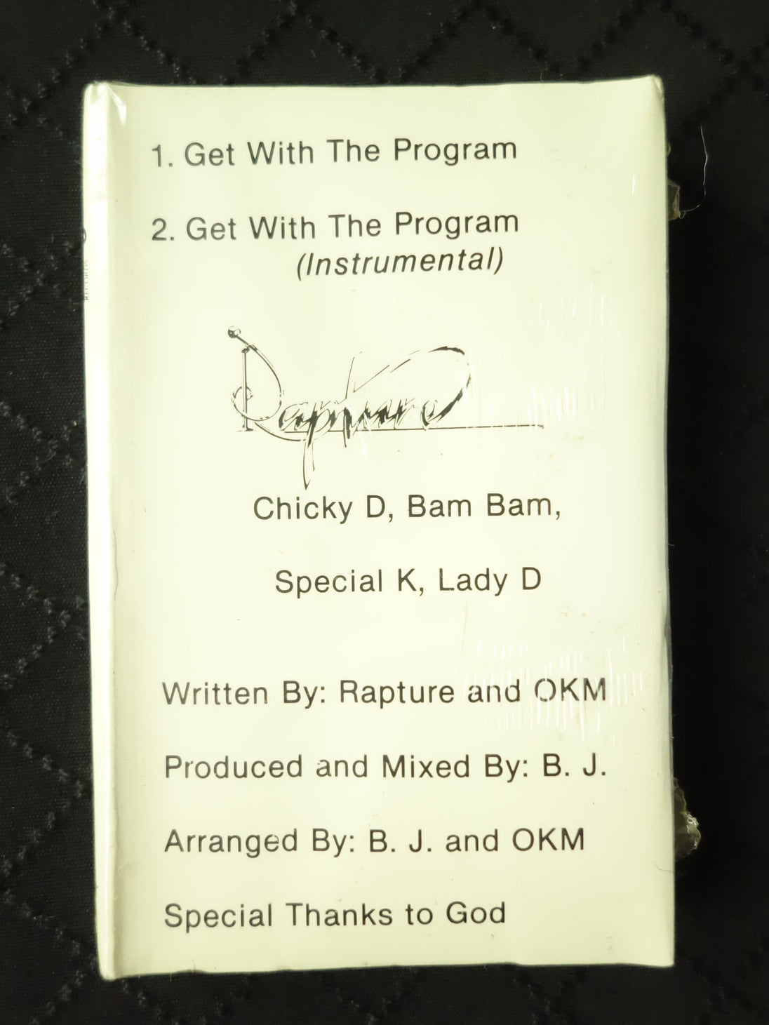 Rapture "Get With The Program" (Single)-Cassette Tapes-UnDigable Digs