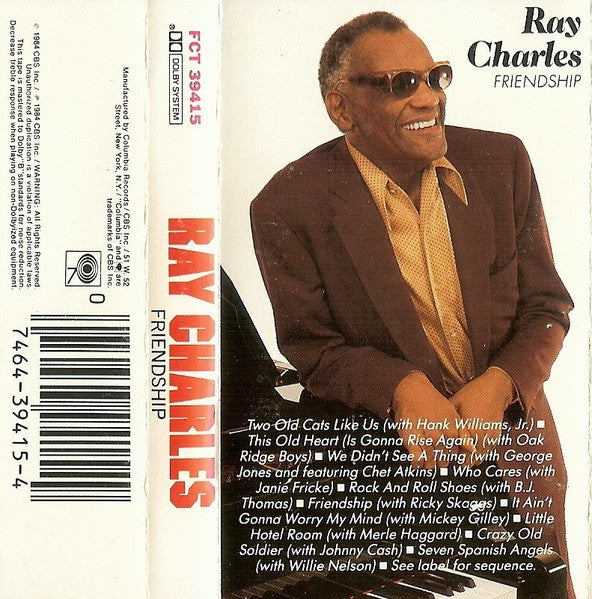 Ray Charles "Friendship"-Cassette Tapes-UnDigable Digs