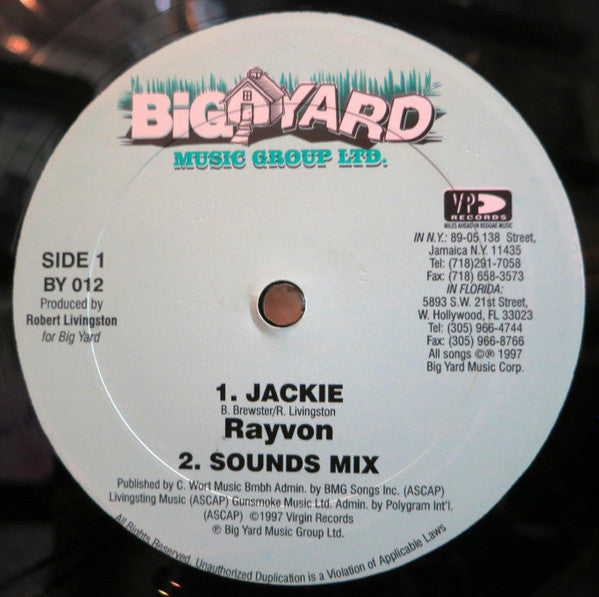 Rayvon "Jackie" (12" Single)-Vinyl Records-UnDigable Digs