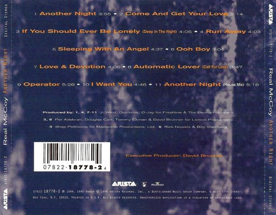 Real McCoy "Another Night" (CD)-CDs-UnDigable Digs