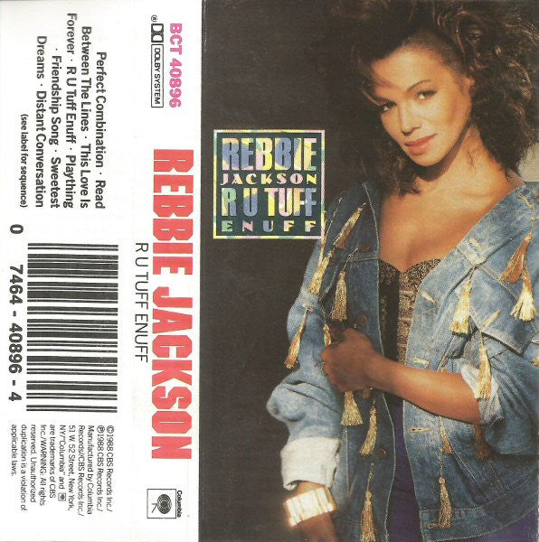 Rebbie Jackson "R U Tuff Enuff"-Cassette Tapes-UnDigable Digs