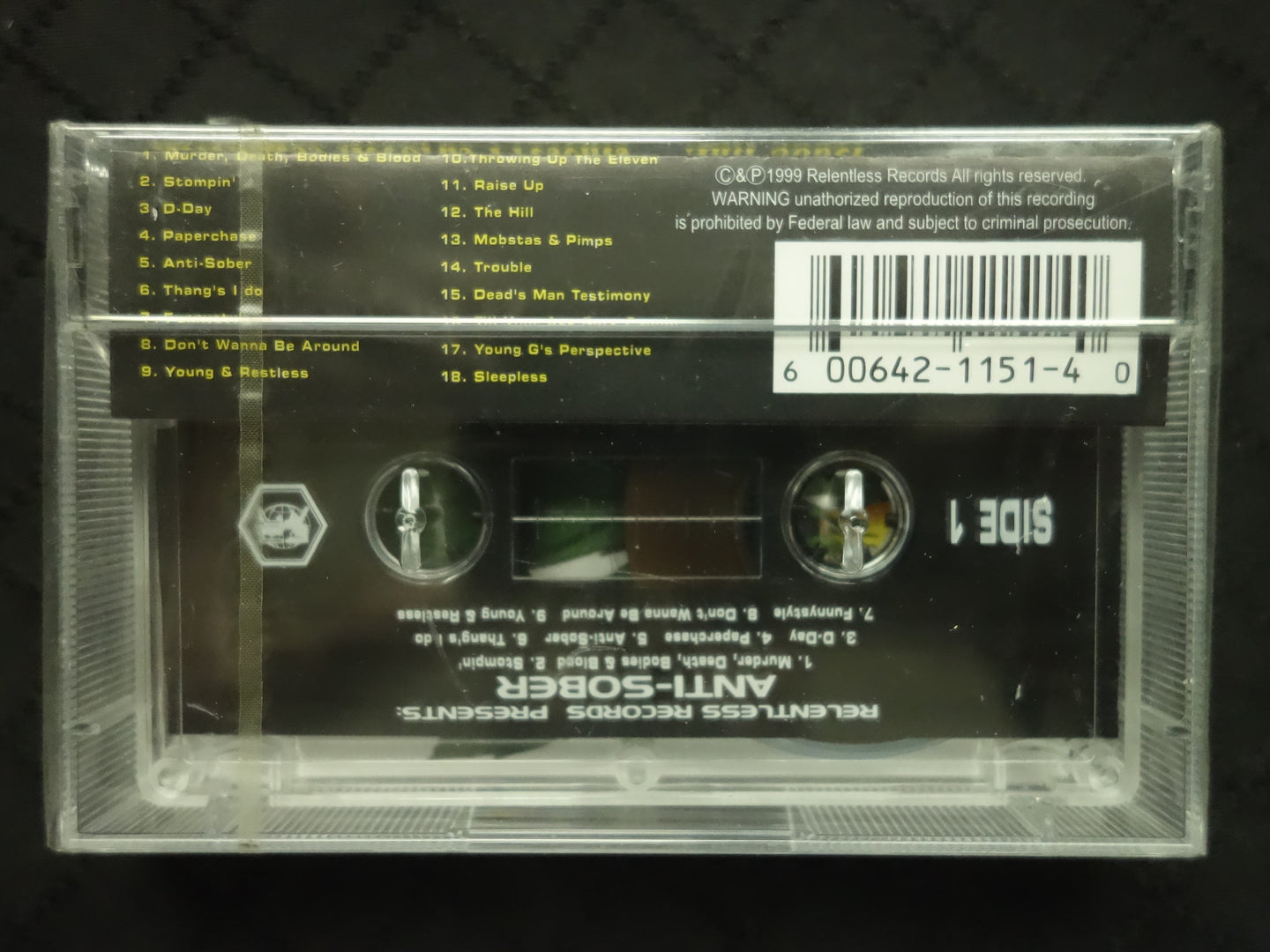 Relentless Records Presents: Anti-Sober-Cassette Tapes-UnDigable Digs