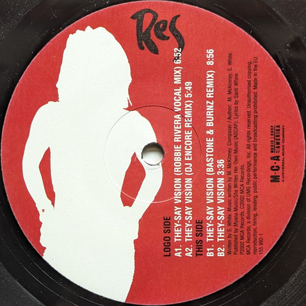 Res "They-Say Vision" (12" EP)-Vinyl Records-UnDigable Digs