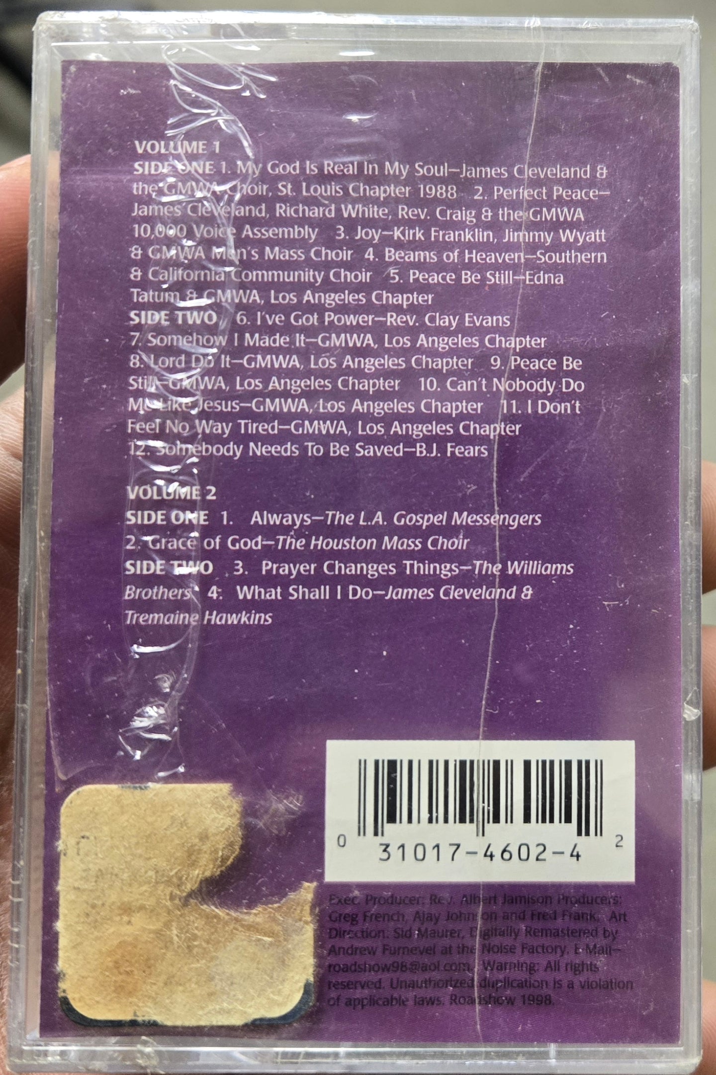Rev. Albert Jamison Presents: Rev. James Cleveland & Legends of the GMWA (2xCass)-Cassette Tapes-UnDigable Digs