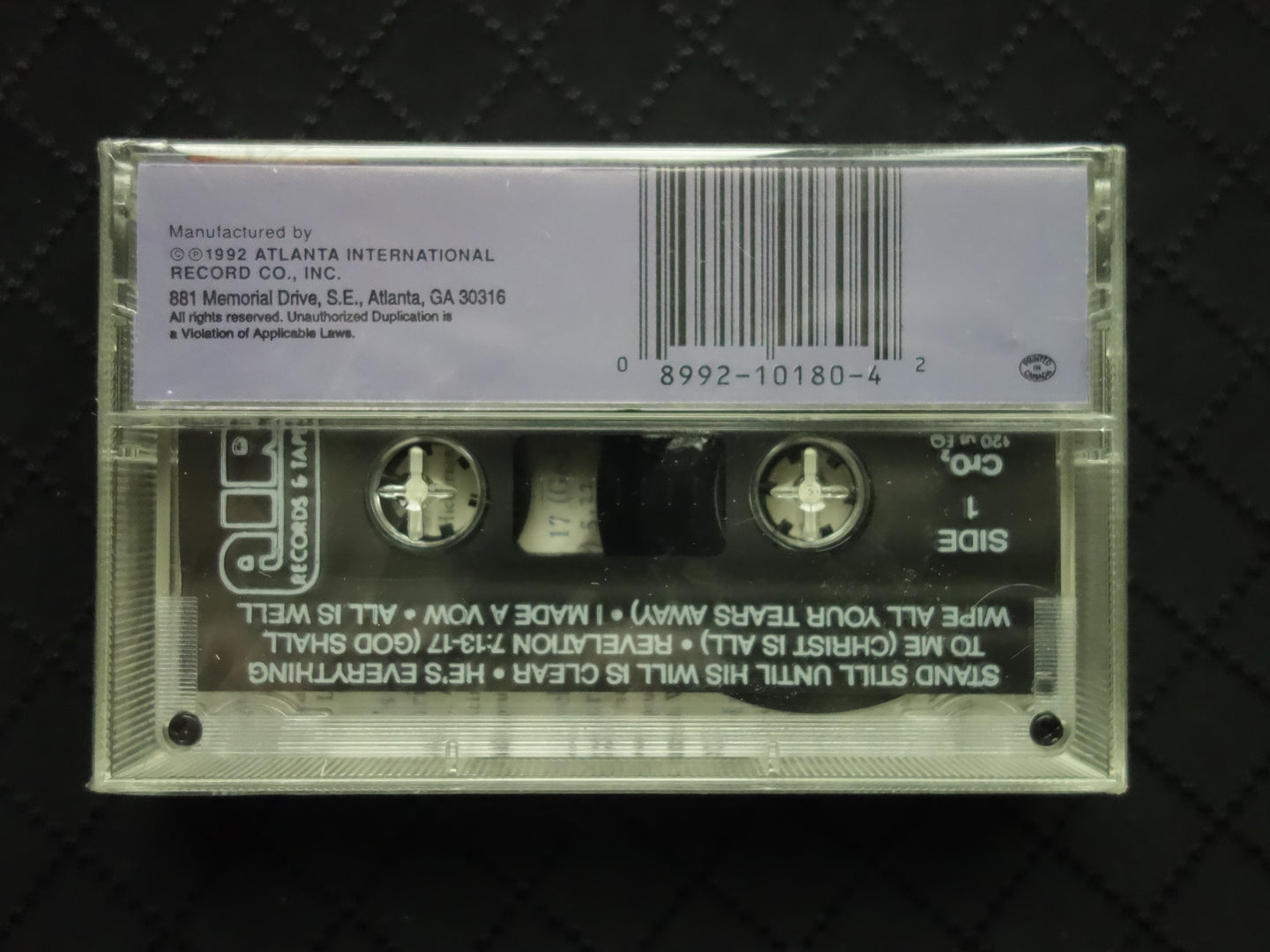 Rev. Ernest Davis, Jr. And The Wilmington/Chester Mass Choir "Stand Until His Will Is Clear"-Cassette Tapes-UnDigable Digs