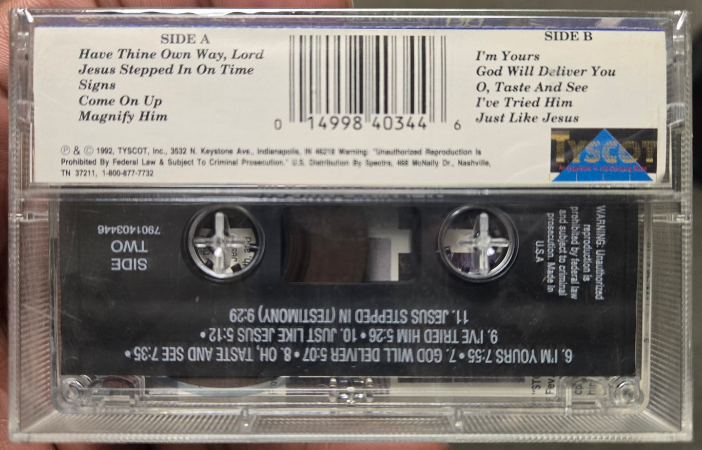Rev. Melvin Dawson "Sign Of The Times"-Cassette Tapes-UnDigable Digs