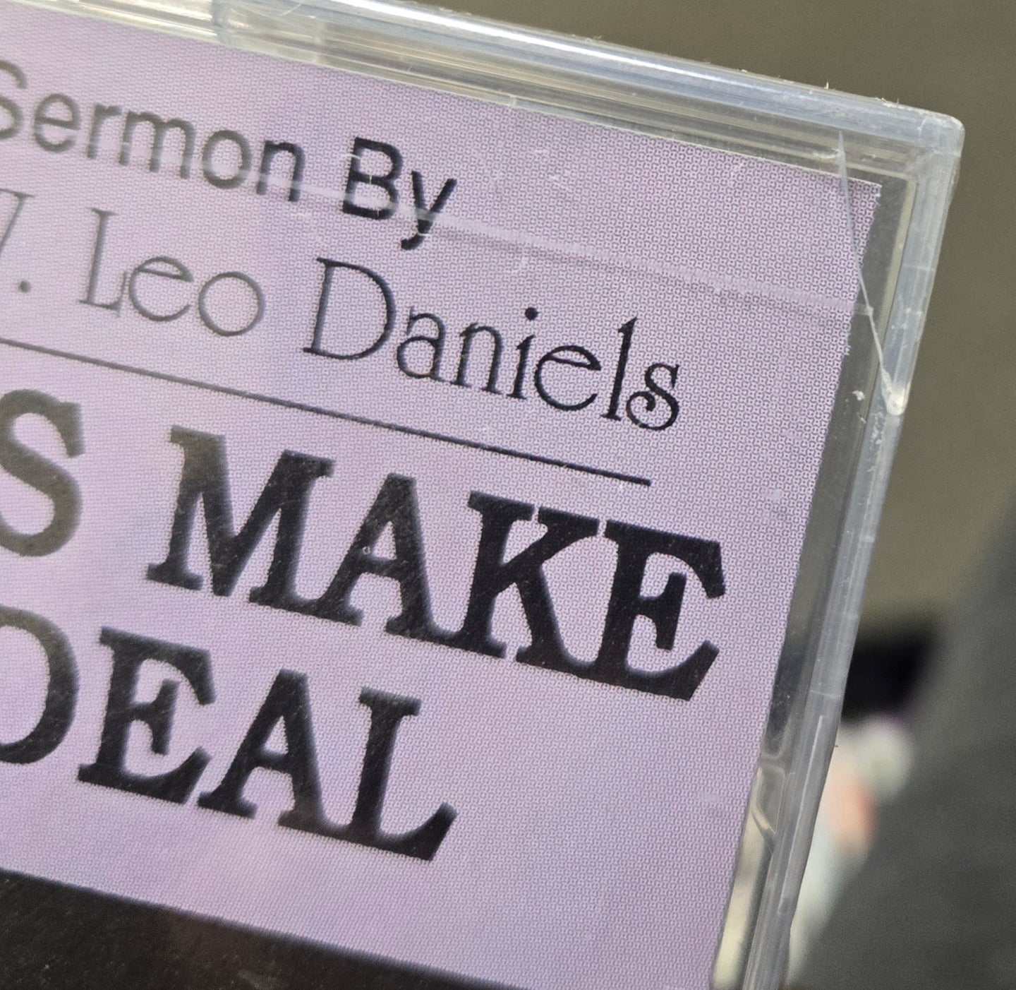 Rev. W. Leo Daniels "Let's Make A Deal"-Cassette Tapes-UnDigable Digs