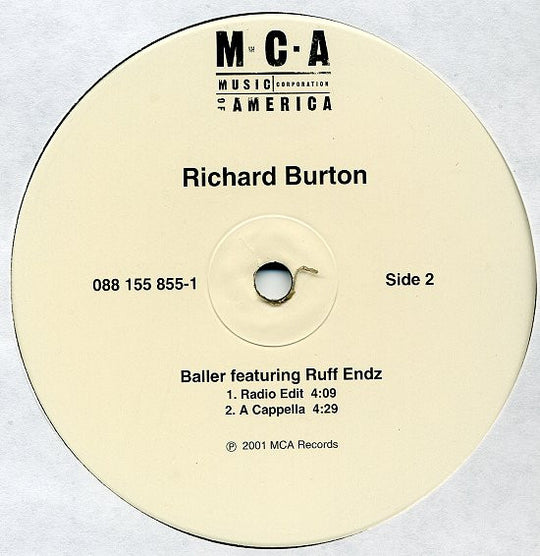 Richard Burton "Baller" (12" Single)-Vinyl Records-UnDigable Digs