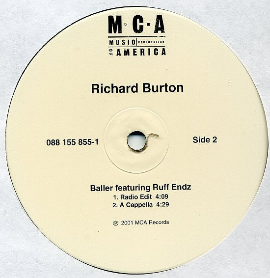 Richard Burton "Baller" (12" Single)-Vinyl Records-UnDigable Digs