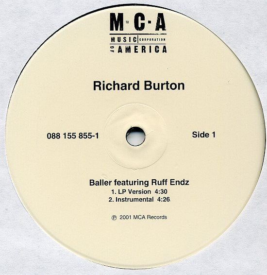 Richard Burton "Baller" (12" Single)-Vinyl Records-UnDigable Digs