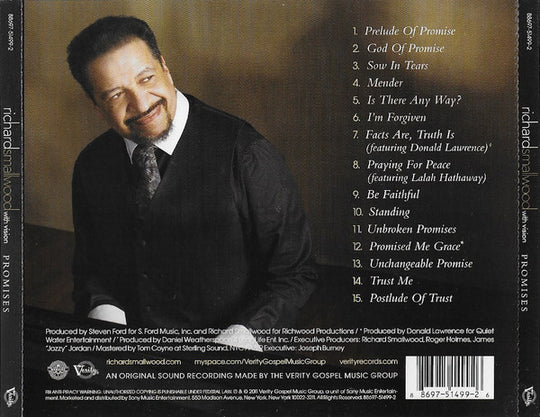 Richard Smallwood "Promises" (CD)-CDs-UnDigable Digs