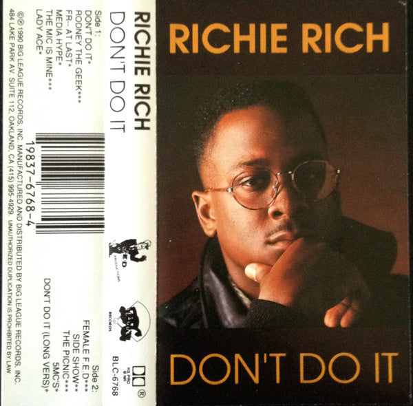 Richie Rich "Don't Do It"-Cassette Tapes-UnDigable Digs