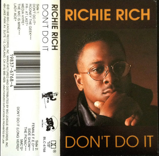 Richie Rich "Don't Do It"-Cassette Tapes-UnDigable Digs