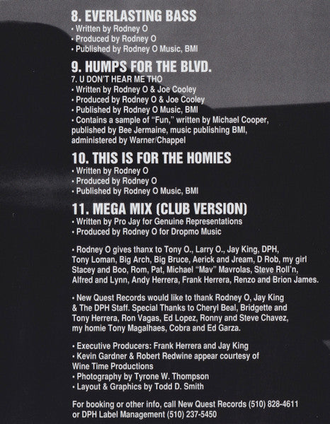 Rodney O "What U Gotta Say" (CD)-CDs-UnDigable Digs