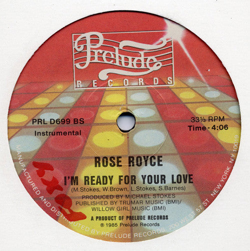 Rose Royce "I'm Ready For Your Love" (12" Single)-Vinyl Records-UnDigable Digs