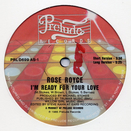 Rose Royce "I'm Ready For Your Love" (12" Single)-Vinyl Records-UnDigable Digs