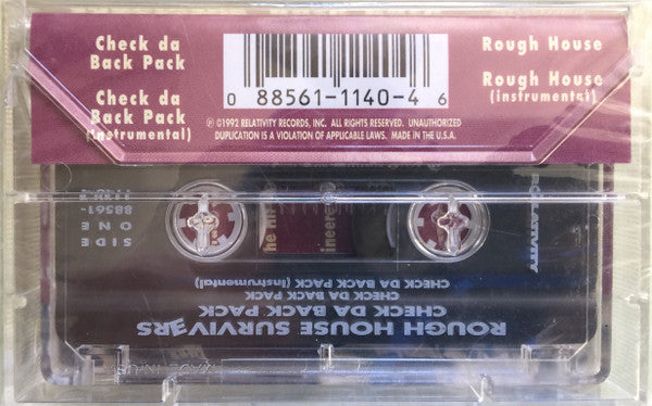 Rough House Survivers "Check Da Back Pack" (Maxi-Single)-Cassette Tapes-UnDigable Digs